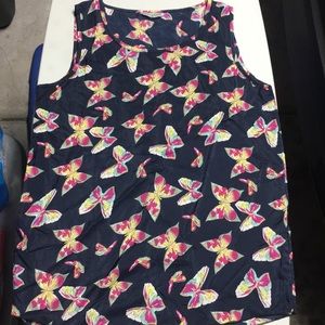 Shenermei Butterfly Sleveless Top, size XXL